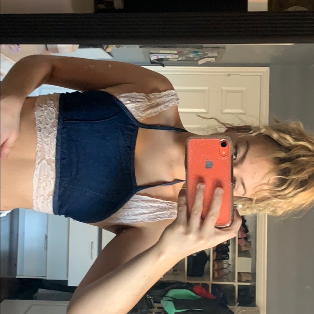 Jean Bralette (crop top) XS/S